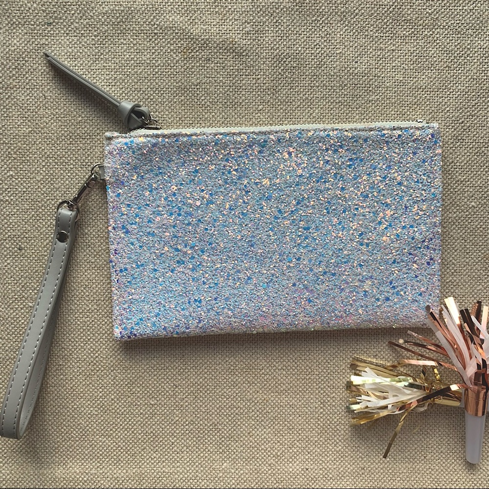 Charming Charlie RSVP Iridescent Glitter Clutch